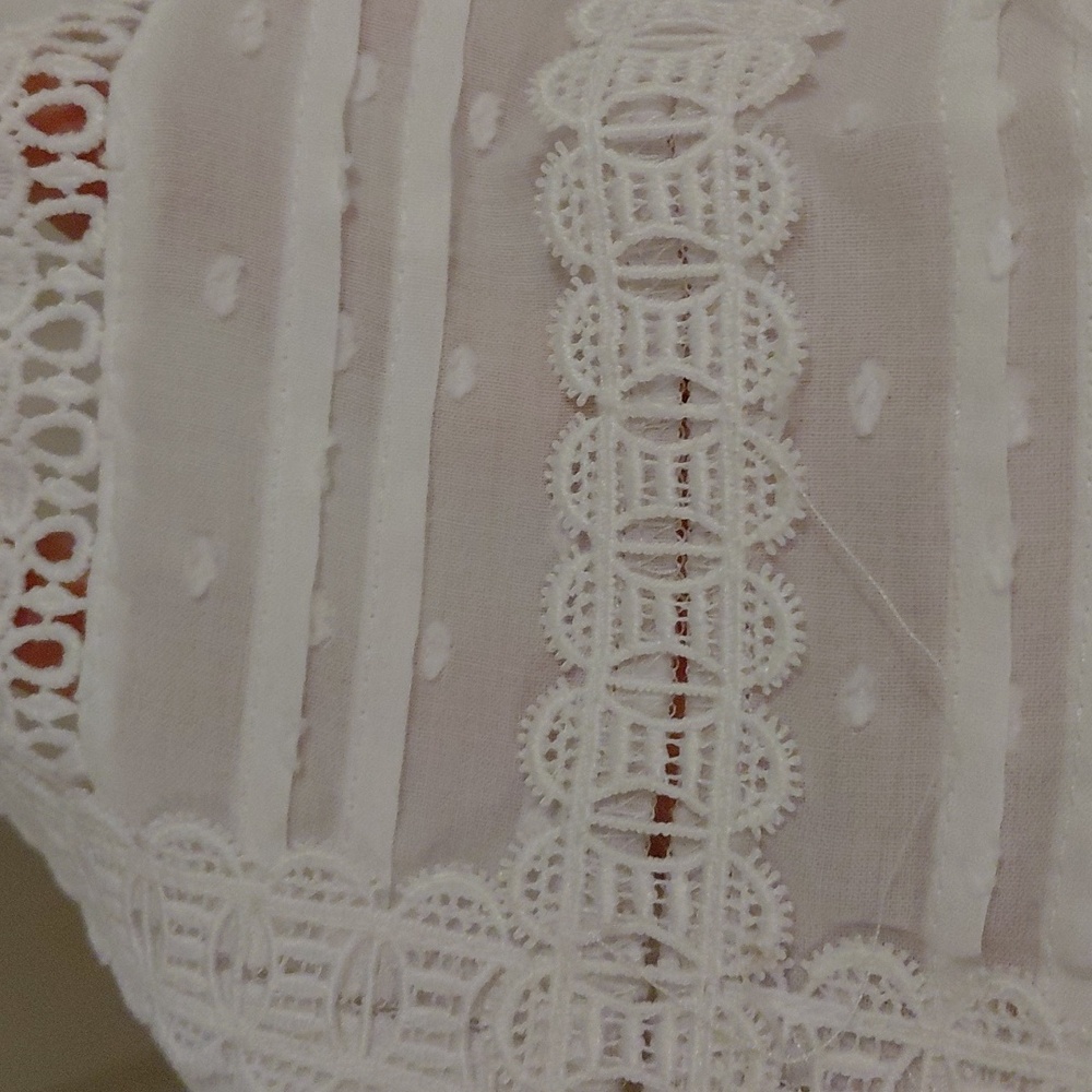 EUC Talbots Plus White Cotton Top, 2X, Clean, Great For Spring! - Picture 4 of 6